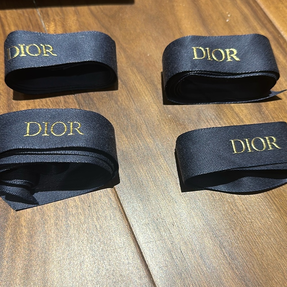 4 pack of Dior Ribbons Gold Matte
